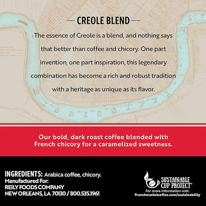 French Market Coffee & Chicory Medium-Dark Roast Single Serve Coffee Pods, 12ct Box (Pack of 4)