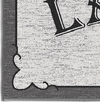 Ottomanson 20" x 59" Laundry Room Rug - Non-Slip Mat for Laundry & Mudroom - Durable, Stain-Resistant, and Easy to Clean - Perfect for High-Traffic Areas - Runner Rug for Entryway Bathroom, Gray