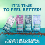 Load image into Gallery viewer, Organic Mushroom Decaffeinated Coffee Dark Roast, Red Reishi &amp; Chaga, Swiss Water Process, Full Fruiting Bodies, Decaf for Calm and Relaxed Focus Grade 1 Single Origin Peruvian, 12oz - Ground