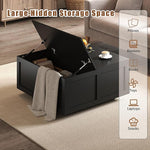 Load image into Gallery viewer, Lift Top Coffee Table with Storage, 31.5" Square Black Coffee Table with Large Hidden Storage, Wood Living Room Table Center Table for Living Room Dining Reception Room
