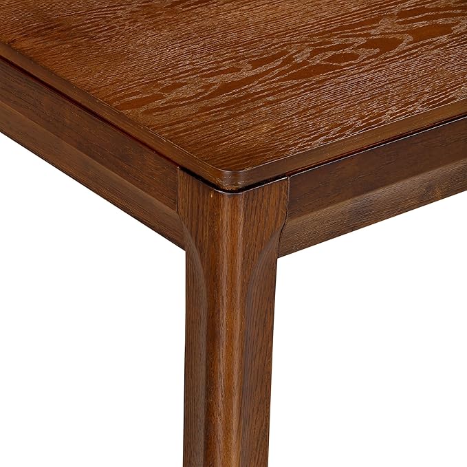 NTC Flow Modern Wooden Rectangle Coffee Table with Hidden Drawer – Waterproof & Heat Resistant, Dark Walnut