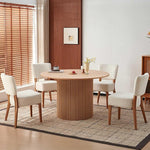 Load image into Gallery viewer, Howtek Modern Dining Chairs Set of 4 with 6.3" Thick Seat Cushions, Space-Saving Stackable Upholstered Kitchen Chairs, Ergonomic Backrest &amp; Metal Legs, White