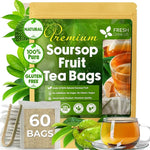 Load image into Gallery viewer, FreshDrinkUS, 60 Premium Soursop Graviola Fruit Tea Bags, 100% Natural and Pure from Soursop Fruits, Made With Natural Materials-Corn Fiber Tea Bag, Sugar/Caffeine/Gluten Free, Hoja Guanabana Tea