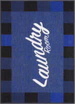 Load image into Gallery viewer, Ottomanson 26" x 35" Laundry Room Rug - Non-Slip Mat for Laundry &amp; Mudroom - Durable, Stain-Resistant, and Easy to Clean - Perfect for High-Traffic Areas - Runner Rug for Entryway Bathroom, Navy