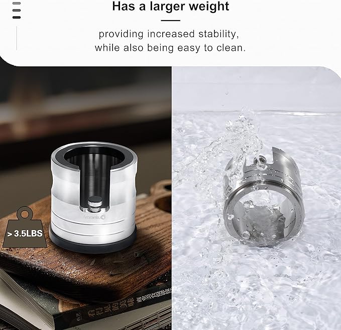 Portafilter Holder Crafted from Solid 304 Stainless Steel | Espresso Tamping Station with Stable and Efficient Puck Preparation | Non-Slip Base | Ideal for 54mm Espresso Machines Portafilter