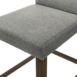 Load image into Gallery viewer, CHITA Counter Height Bar Stools Set of 3, 27" H Seat Height Upholstered Barstools, Fabric in Fog Grey