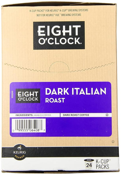 Eight O'Clock Coffee Dark Italian Roast K-Cups, 24-Count (Pack of 2)