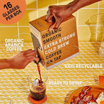 Load image into Gallery viewer, Wandering Bear Organic Hazelnut Cold Brew Coffee On Tap, Iced Coffee Drink -Extra Strong, Smooth, No Sugar Added, Shelf-Stable, Ready to Drink,Gluten Free &amp; Vegan Decaf -16 Servings of 6fl.oz -96fl.oz