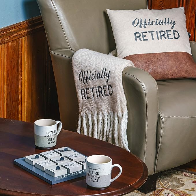 You Can't Retire From Being Great - 15oz Speckled Stoneware Coffee Cup Mug