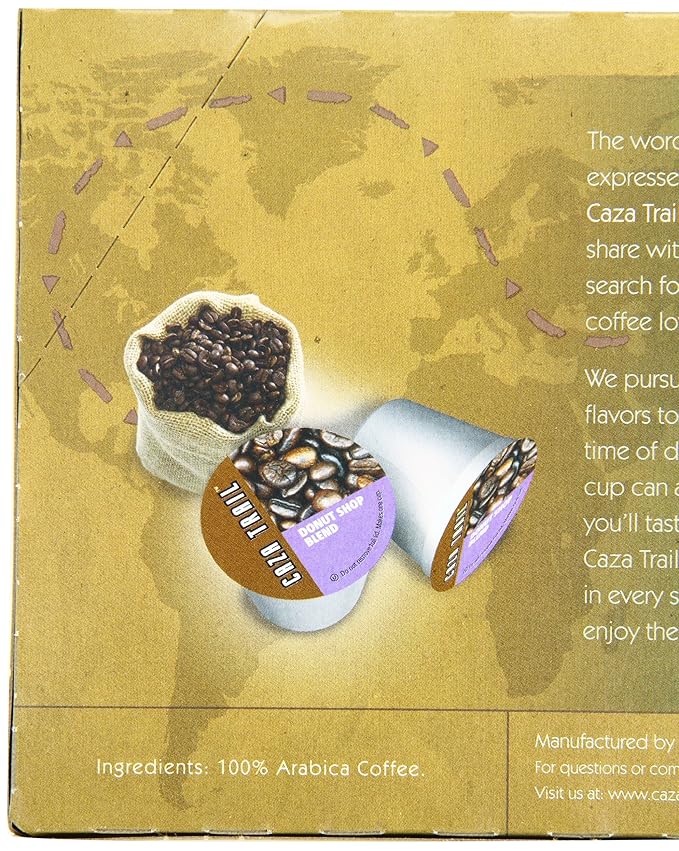 Caza Trail Coffee, Donut Shop Blend, 24 Single Serve Cups