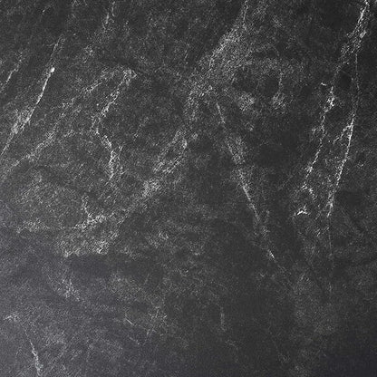 Round Glass End Table, Mid-Century Modern Design Sofa Table for Living Room, D18 x H23 in, 2-Tier Structure, Grey Glass Top and Black Marble Shelf, Sleek Conical Legs with Gold Finish Frame