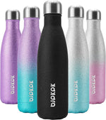 Load image into Gallery viewer, BJPKPK Insulated Water Bottles 17oz Stainless Steel Sports Water Bottles Keep Cold for 24 Hours and Hot for 12 Hours,BPA Free Water Bottl,Glitter Black