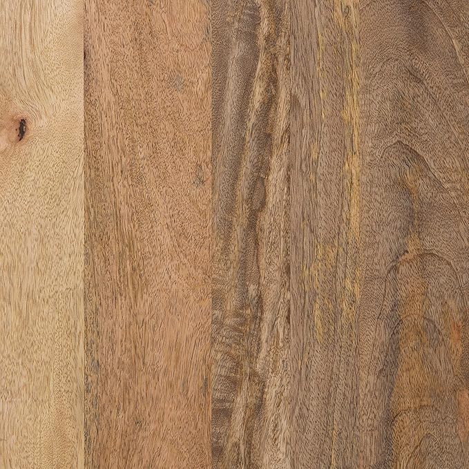 SIMPLIHOME Hunter Lift Top Coffee Table - 48 inch Wide Solid Mango Wood and Metal Industrial Cocktail Table in Natural, Functional Living Room Table with 2 Storage Cubbies and Hairpin Legs