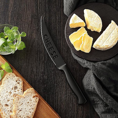 McCook® Premium Black Knife Sets,German Stainless Steel Kitchen Knives Block Set with Built-in Sharpener