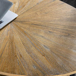 Load image into Gallery viewer, Solid Wood Oval Coffee Table with Cross Metal Legs, 43.3in Modern Industrail Center Table with Open Shelf Cocktail Tea Table for Living Room Bedroom, Rustic Nature 1811