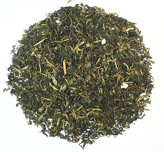Greenhilltea Decaf Jasmine Green Tea, Green Tea Perfect beverage who wish for Caffeine-Free Tea - 4 Oz Bag