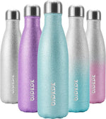 Load image into Gallery viewer, BJPKPK 17oz Insulated Water Bottles Stainless Steel,Sports Water Bottles Keep Cold for 24 Hours and Hot for 12 Hours,BPA Free,Glitter Ice Blue