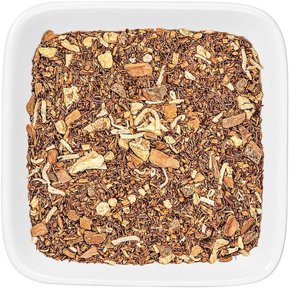 Tealyra - Rooibos Coconut Vanilla Chai - Ginger and Cinnamon with Red Bush Rooibos Herbal Loose Leaf Tea - Antioxidants Rich - Caffeine-Free - 220g (8-ounce)