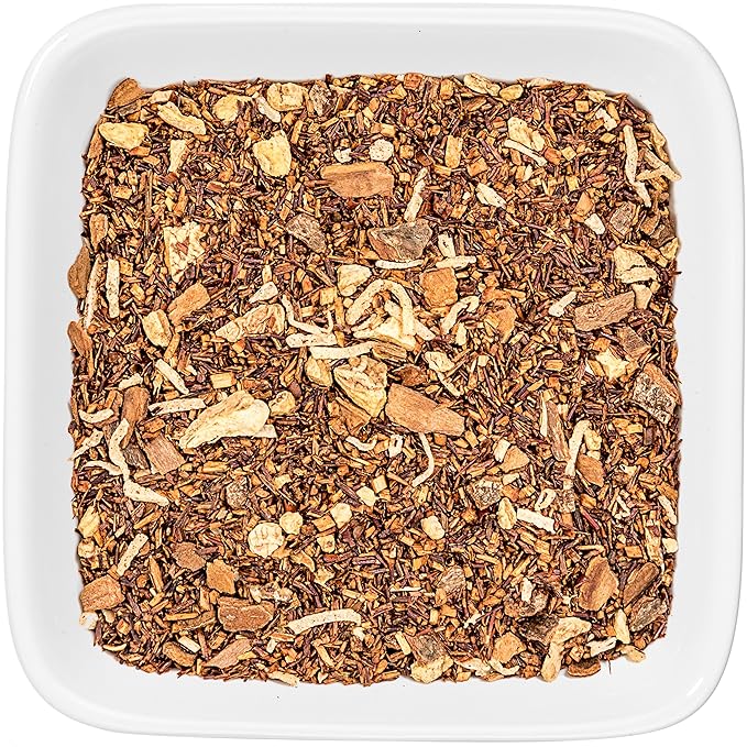 Tealyra - Rooibos Coconut Vanilla Chai - Ginger and Cinnamon with Red Bush Rooibos Herbal Loose Leaf Tea - Antioxidants Rich - Caffeine-Free - 110g (4-ounce)