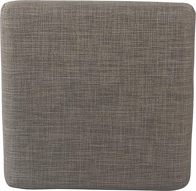 Homepop Home Decor | Modern 24-Inch Counter Stool | Backless Metal Frame Bar Stools Counter Height | Decorative Home Furniture, Brown, K7651.24-F1552