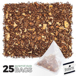 Load image into Gallery viewer, Tealyra - Rooibos Coconut Vanilla Chai - 25 Bags - Ginger Cinnamon - Red Bush Rooibos Herbal Loose Leaf Tea - Antioxidants Rich - Caffeine-Free - Pyramids Style Sachets