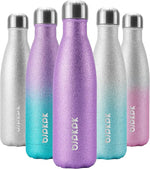 Load image into Gallery viewer, BJPKPK Insulated Water Bottles 17oz Stainless Steel Sports Water Bottles Keep Cold for 24 Hours and Hot for 12 Hours,BPA Free,Glitter Purple