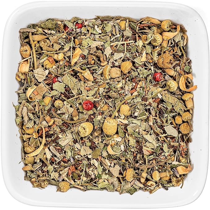 Tealyra - Tranquil Dream - Chamomile Honeybush Lavender - Calming - Relaxing - Herbal Loose Leaf Tea - Caffeine-Free - All Natural - 110g (4-ounce)