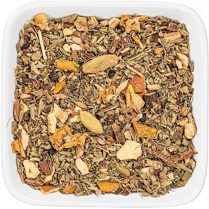 Tealyra - Holistic Health Tea - Turmeric Healthy Tonic - Ginger - Fennel - Cinnamon - Loose Leaf - All-In-One Wellness Blend - Caffeine-Free - 224g (8-ounce)