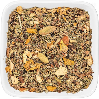 Tealyra - Holistic Health Tea - Turmeric Healthy Tonic - Ginger - Fennel - Cinnamon - Loose Leaf - All-In-One Wellness Blend - Caffeine-Free - 224g (8-ounce)